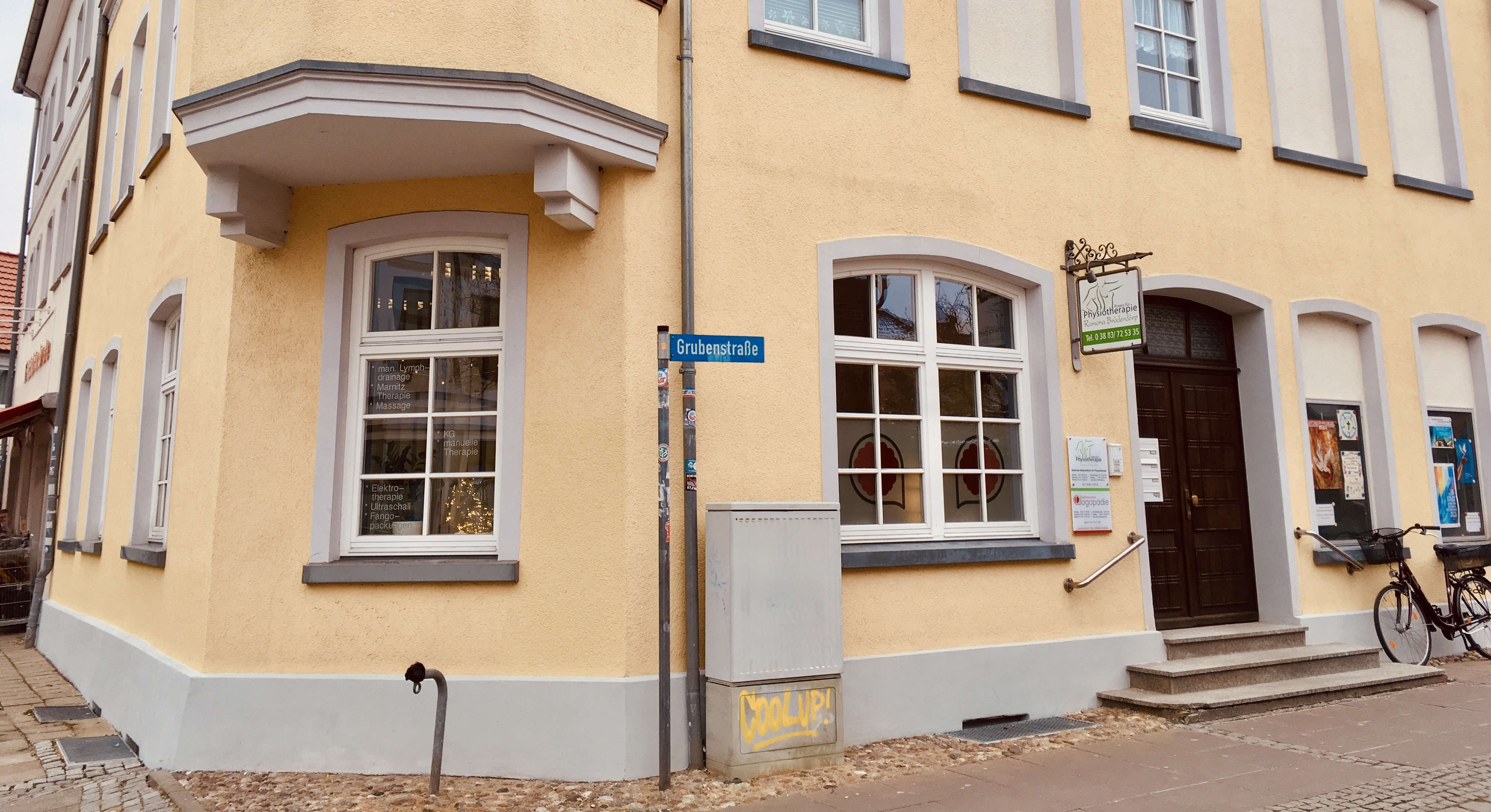 Außenansicht der Logopädie Praxis Sabrina Mann in Hagenow